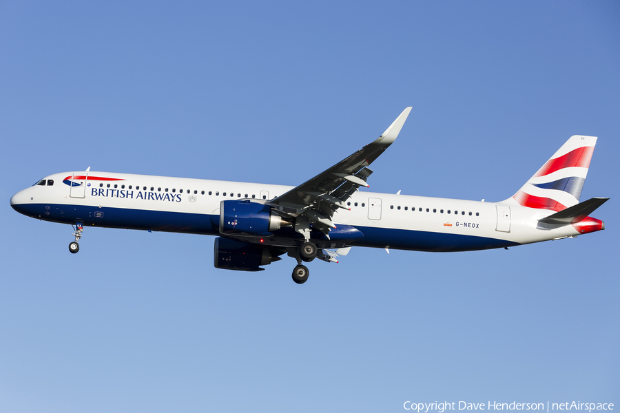 British Airways Airbus A321-251NX (G-NEOX) | Photo 369051