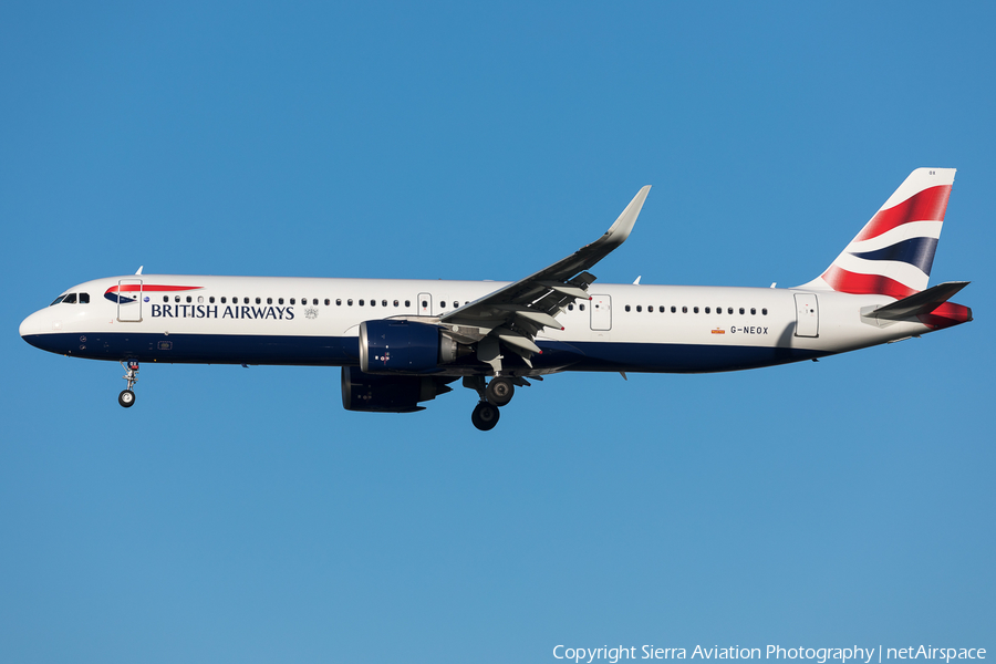 British Airways Airbus A321-251NX (G-NEOX) | Photo 370288