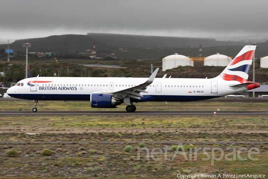 British Airways Airbus A321-251NX (G-NEOX) | Photo 541639