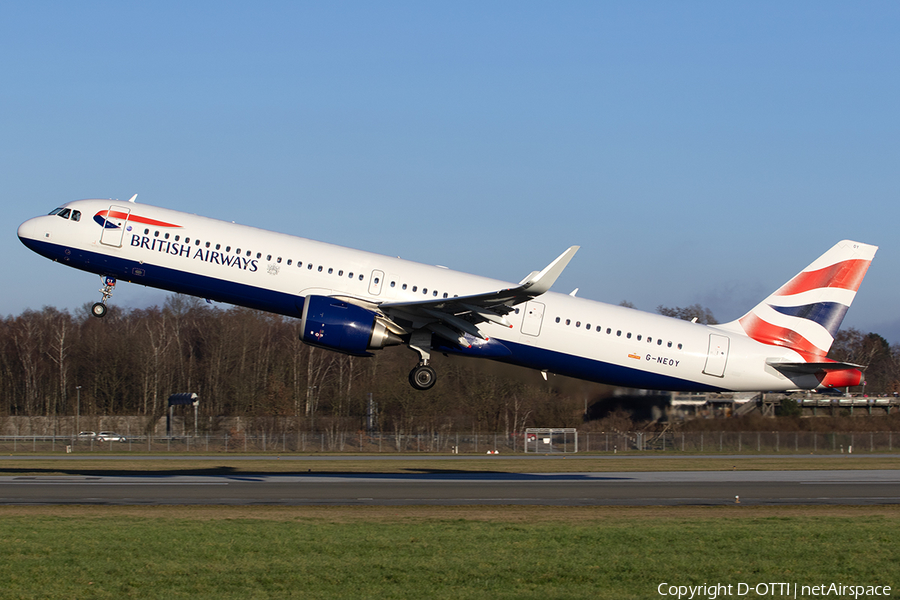 British Airways Airbus A321-251NX (G-NEOY) | Photo 549757