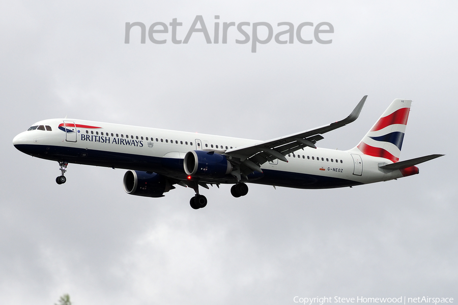 British Airways Airbus A321-251NX (G-NEOZ) | Photo 533713