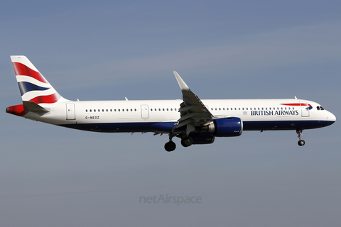 British Airways Airbus A321-251NX (G-NEOZ) at  Warsaw - Frederic Chopin International, Poland