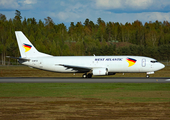West Atlantic UK Boeing 737-436(SF) (G-NPTZ) at  Oslo - Gardermoen, Norway