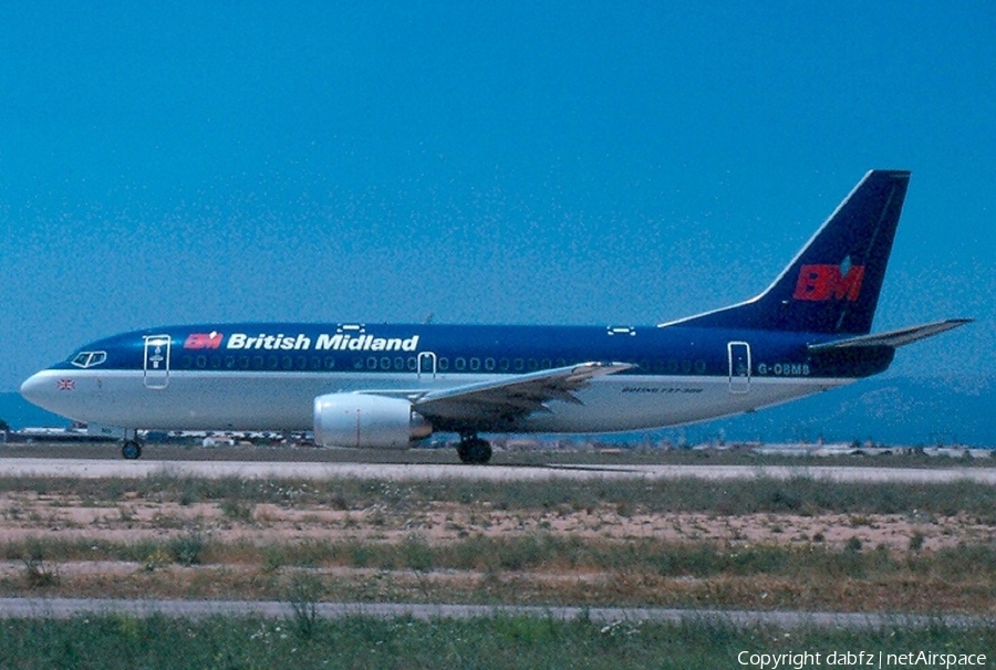 British Midland Airways - BMA Boeing 737-33A (G-OBMB) | Photo 211282