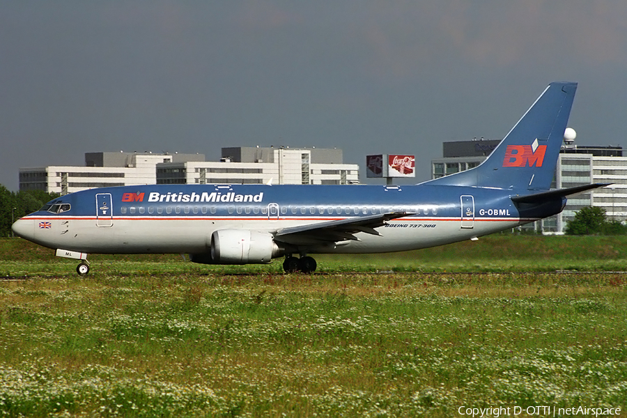 British Midland Airways - BMA Boeing 737-3Q8 (G-OBML) | Photo 151354