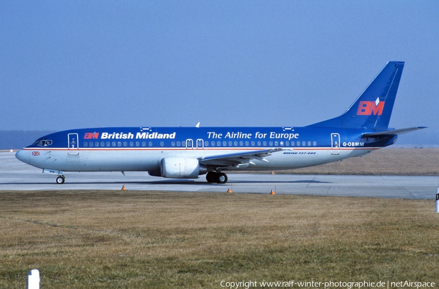 British Midland Airways - BMA Boeing 737-4Y0 (G-OBMM) | Photo 457243