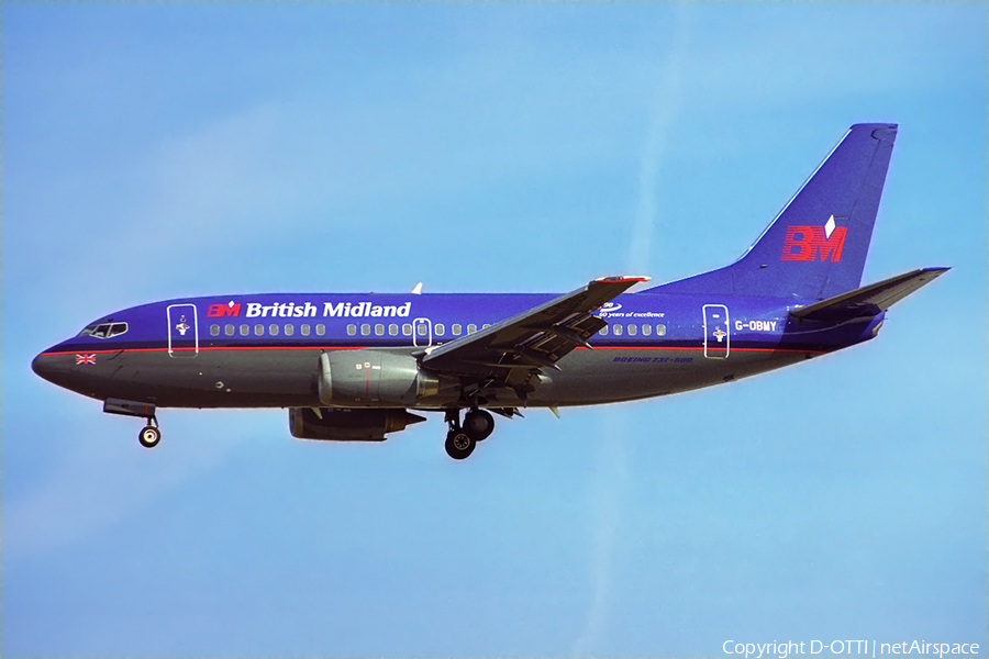 British Midland Airways - BMA Boeing 737-59D (G-OBMY) | Photo 357226