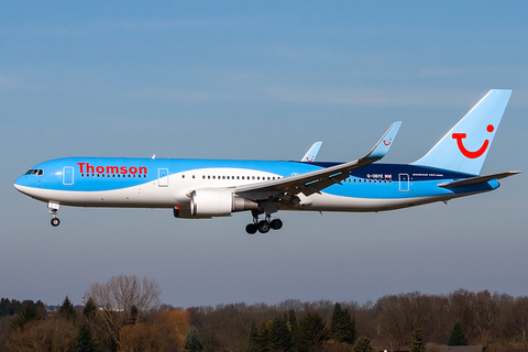 Thomson Airways Boeing 767-304(ER) (G-OBYE) at  Hamburg - Fuhlsbuettel (Helmut Schmidt), Germany