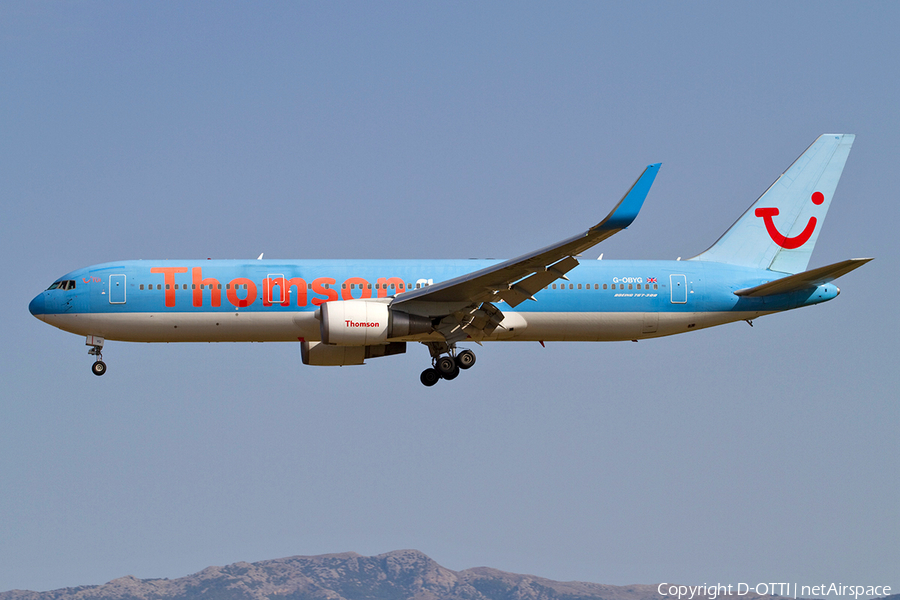 Thomsonfly Boeing 767-304(ER) (G-OBYG) | Photo 367145