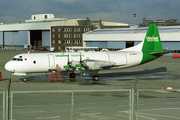 Channel Express Lockheed L-188C(F) Electra (G-OFRT) at  Hamburg - Fuhlsbuettel (Helmut Schmidt), Germany