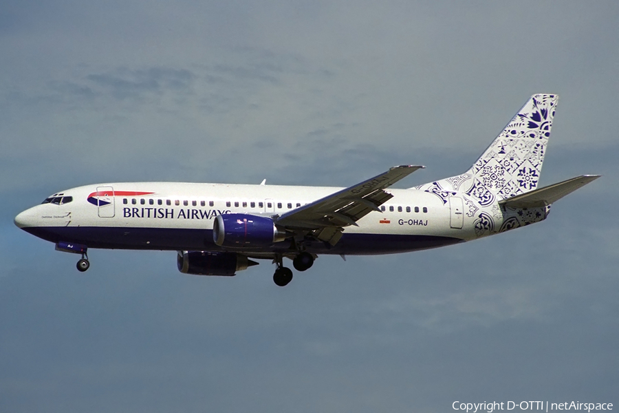British Airways Boeing 737-36Q (G-OHAJ) | Photo 359204