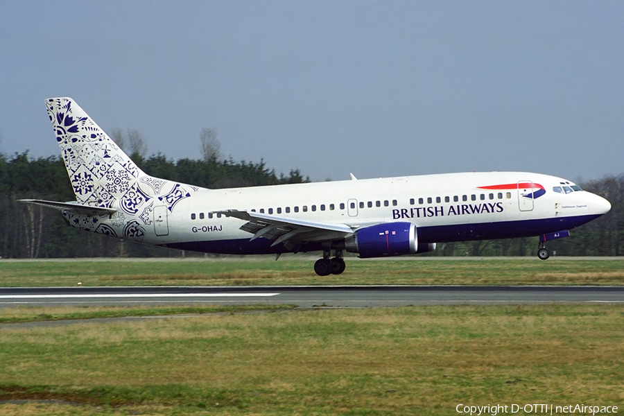 British Airways Boeing 737-36Q (G-OHAJ) | Photo 389088