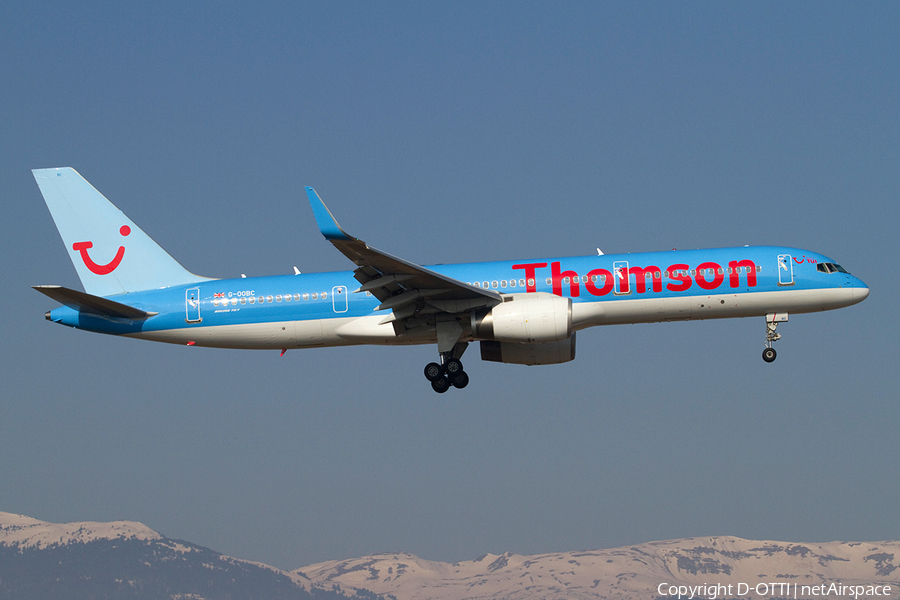 Thomson Airways Boeing 757-28A (G-OOBC) | Photo 376303