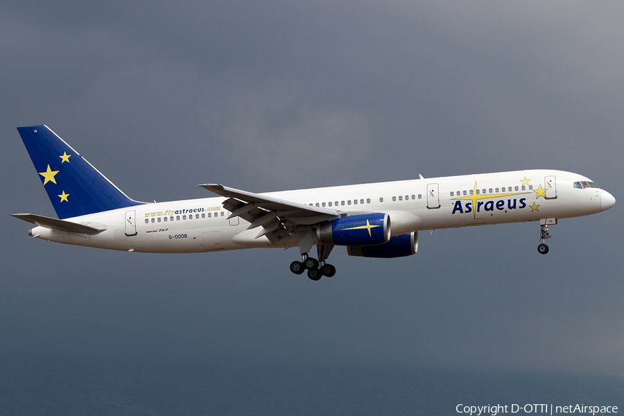 Astraeus Boeing 757-28A (G-OOOB) | Photo 201198