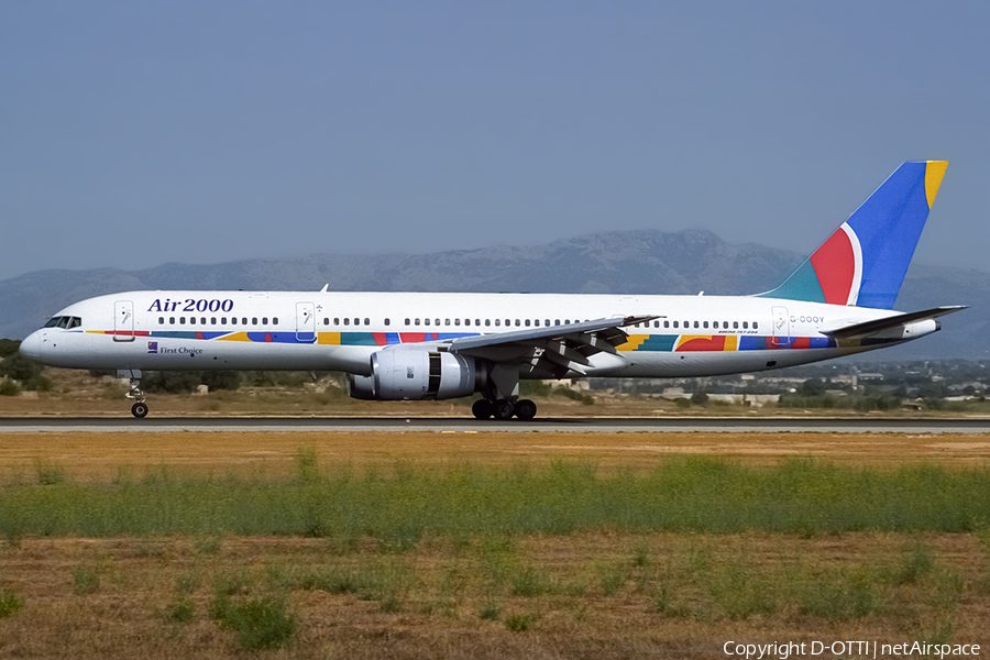 Air 2000 Boeing 757-28A (G-OOOY) | Photo 429356