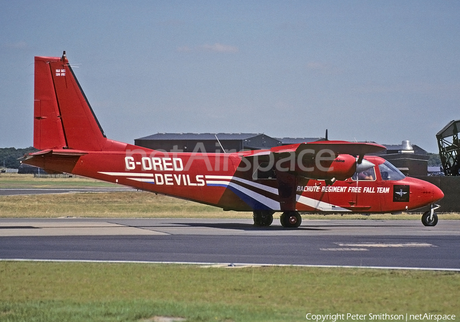 Red Devils Parachute Team Britten-Norman BN-2T Turbine Islander (G-ORED) | Photo 217077
