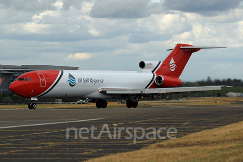 T2 Aviation Boeing 727-2S2F(Adv) (G-OSRA) at  Farnborough, United Kingdom