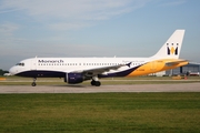 Monarch Airlines Airbus A320-212 (G-OZBB) at  Manchester - International (Ringway), United Kingdom
