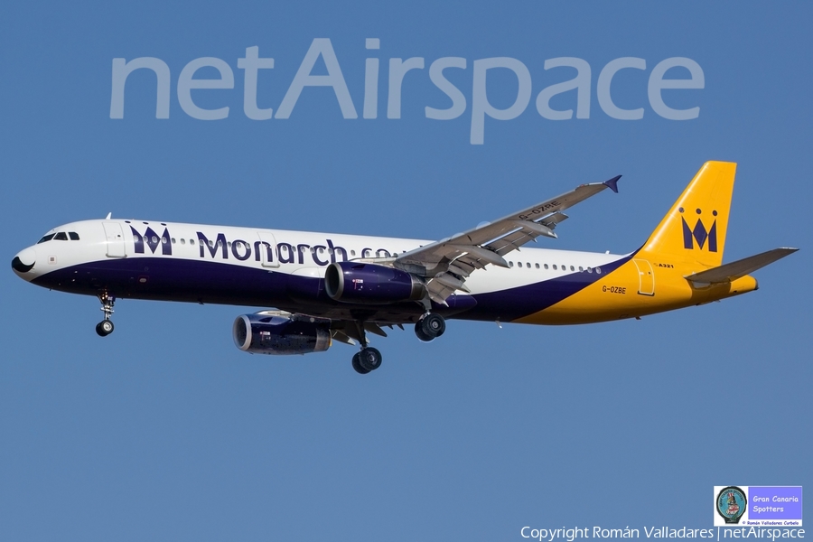 Monarch Airlines Airbus A321-231 (G-OZBE) | Photo 336402