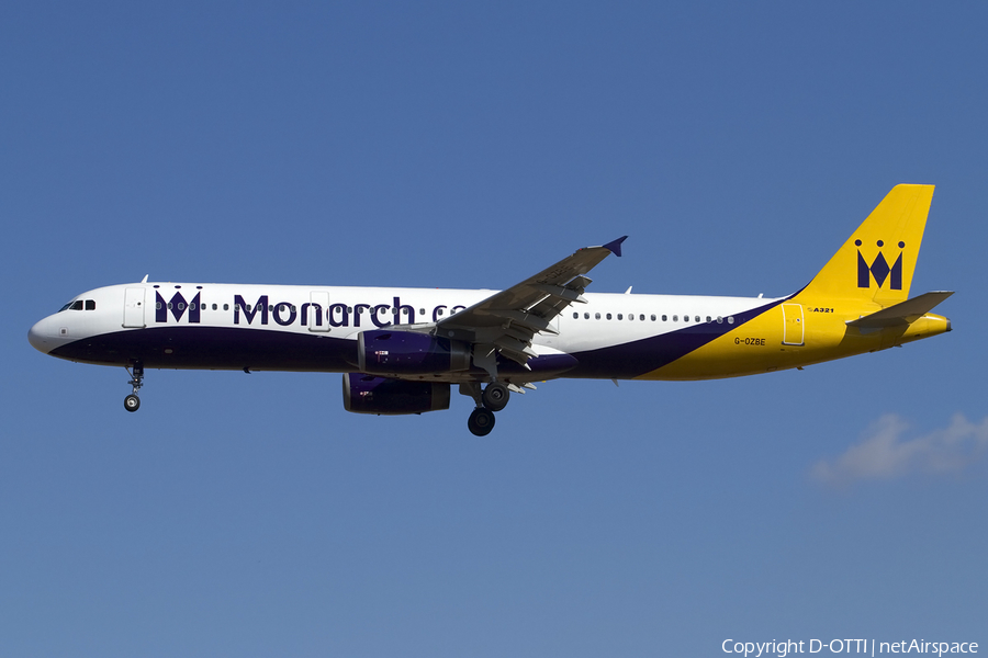 Monarch Airlines Airbus A321-231 (G-OZBE) | Photo 414433