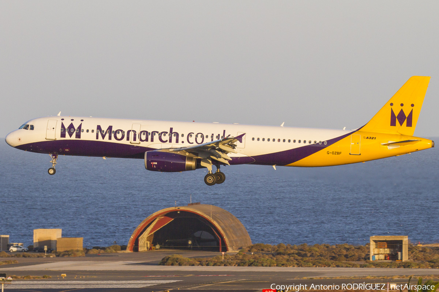 Monarch Airlines Airbus A321-231 (G-OZBF) | Photo 127829