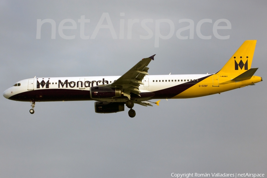 Monarch Airlines Airbus A321-231 (G-OZBF) | Photo 336403