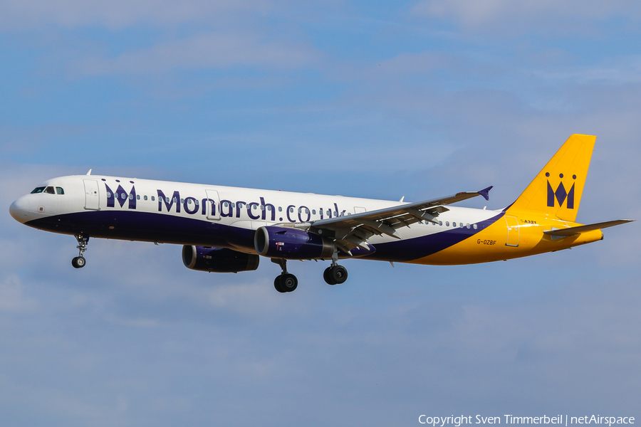 Monarch Airlines Airbus A321-231 (G-OZBF) | Photo 206912