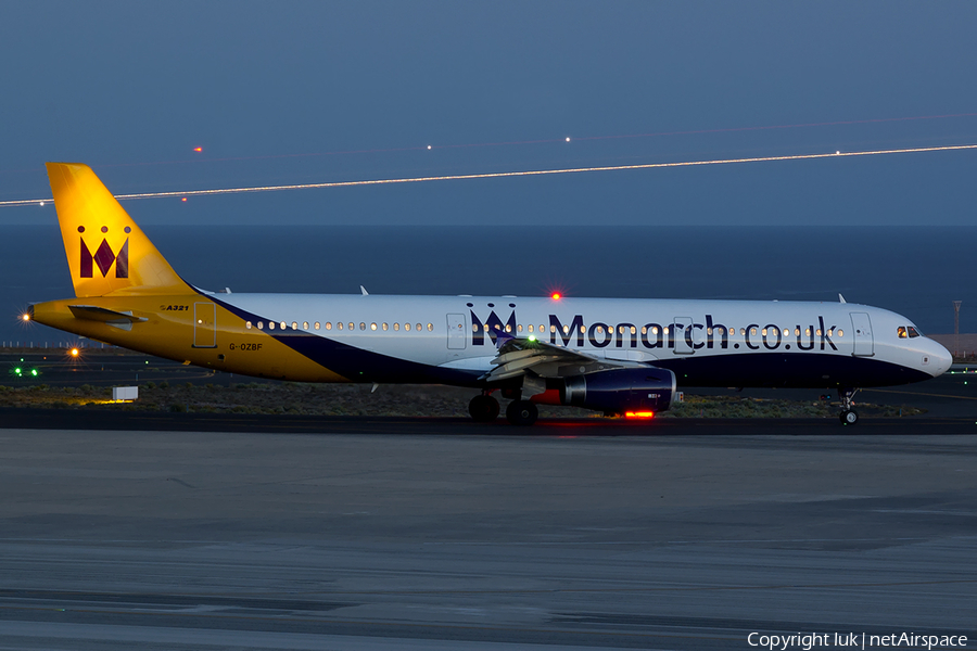 Monarch Airlines Airbus A321-231 (G-OZBF) | Photo 219210