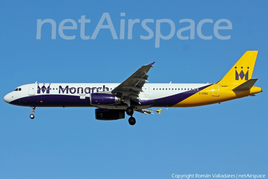 Monarch Airlines Airbus A321-231 (G-OZBG) | Photo 336406