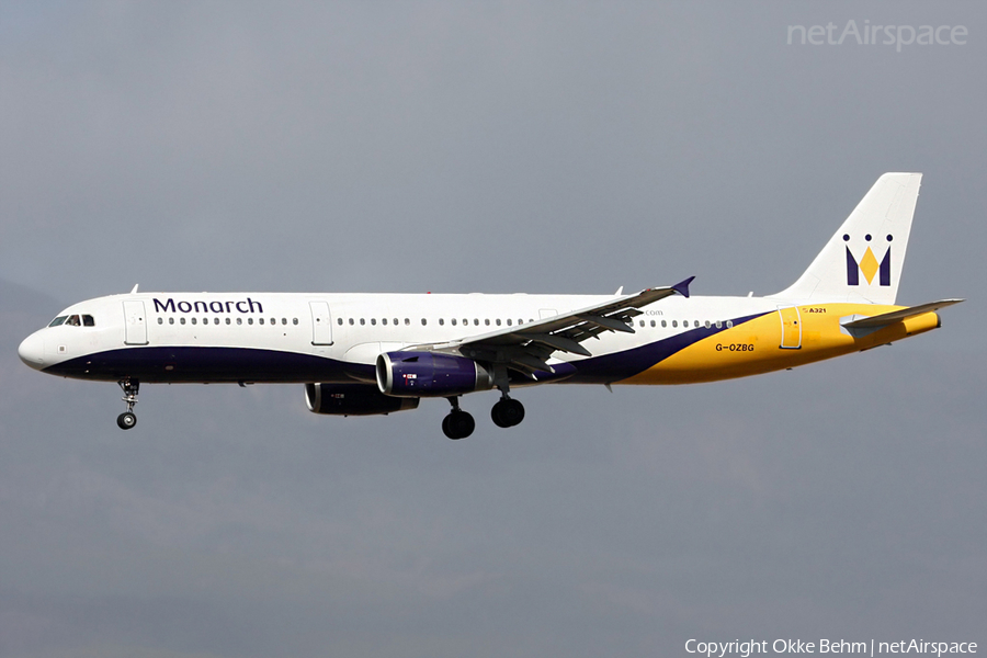 Monarch Airlines Airbus A321-231 (G-OZBG) | Photo 48838