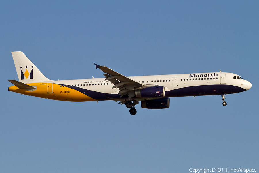Monarch Airlines Airbus A321-231 (G-OZBI) | Photo 366849