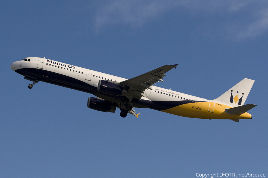 Monarch Airlines Airbus A321-231 (G-OZBI) | Photo 271609