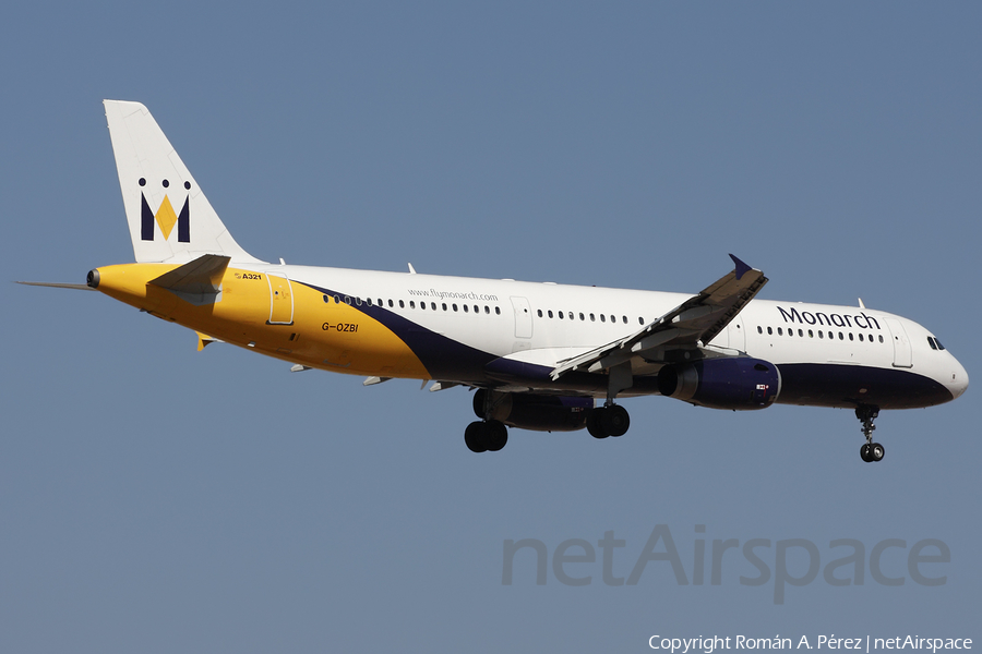 Monarch Airlines Airbus A321-231 (G-OZBI) | Photo 282072