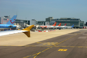 Monarch Airlines Airbus A320-212 (G-OZBJ) at  London - Gatwick, United Kingdom