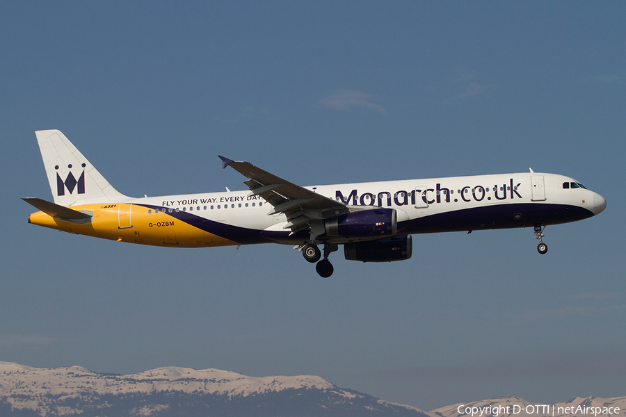 Monarch Airlines Airbus A321-231 (G-OZBM) | Photo 376336