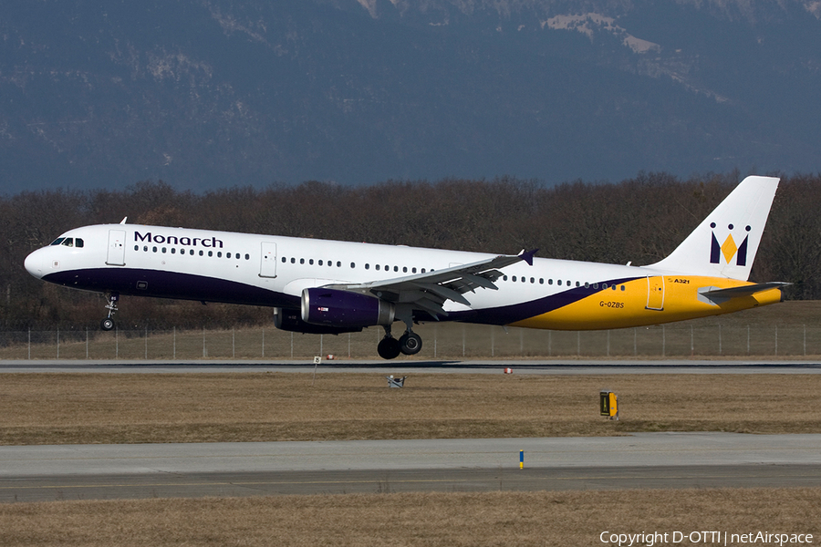 Monarch Airlines Airbus A321-231 (G-OZBS) | Photo 272181