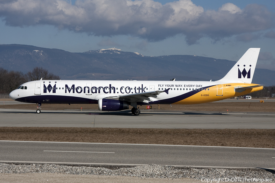 Monarch Airlines Airbus A321-231 (G-OZBS) | Photo 376772