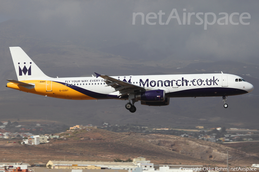 Monarch Airlines Airbus A321-231 (G-OZBT) | Photo 191546