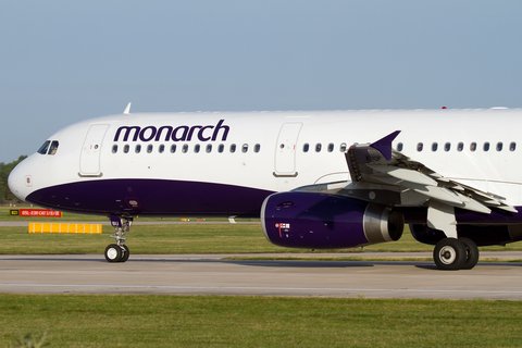 Monarch Airlines Airbus A321-231 (G-OZBU) at  Manchester - International (Ringway), United Kingdom