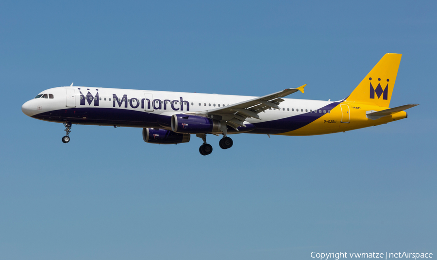 Monarch Airlines Airbus A321-231 (G-OZBU) | Photo 293065
