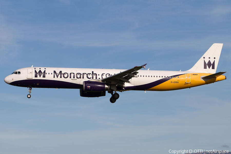 Monarch Airlines Airbus A321-231 (G-OZBU) | Photo 520925