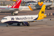 Monarch Airlines Airbus A320-214 (G-OZBX) at  Manchester - International (Ringway), United Kingdom