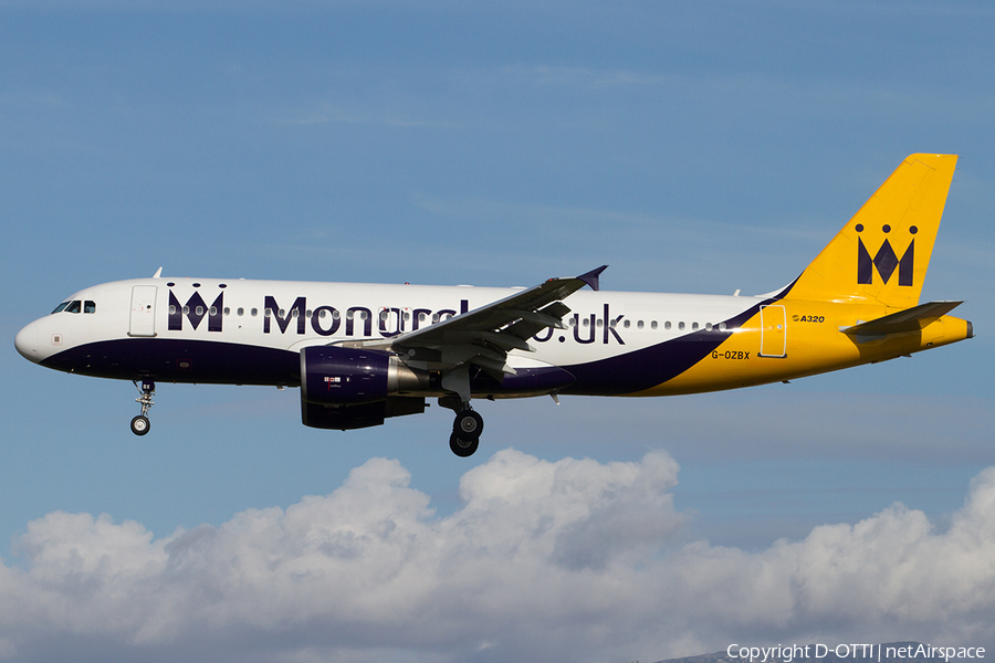 Monarch Airlines Airbus A320-214 (G-OZBX) | Photo 518973
