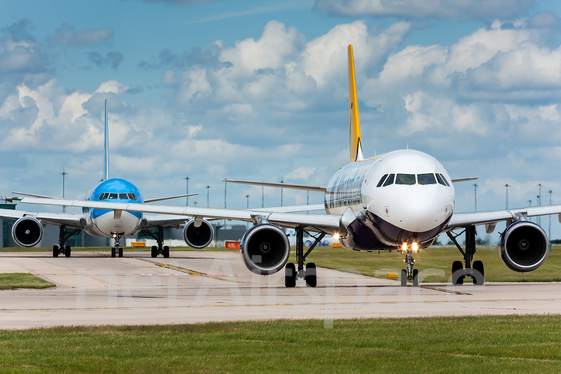 Monarch Airlines Airbus A320-214 (G-OZBY) at  Manchester - International (Ringway), United Kingdom