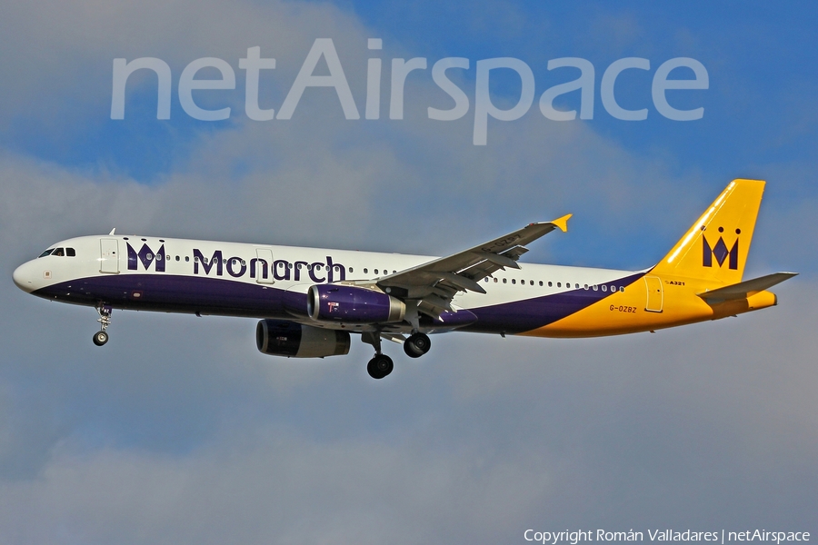 Monarch Airlines Airbus A321-231 (G-OZBZ) | Photo 336409