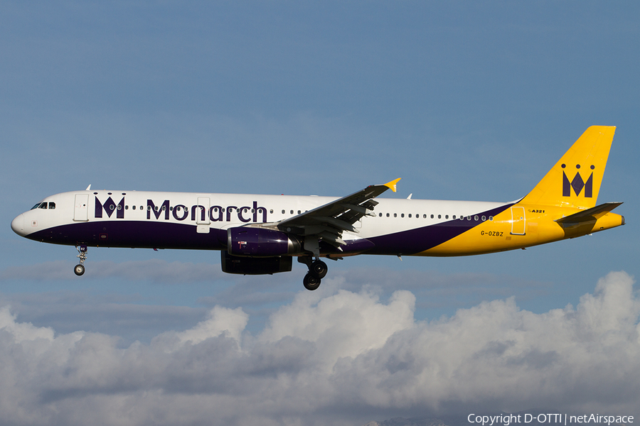 Monarch Airlines Airbus A321-231 (G-OZBZ) | Photo 518962