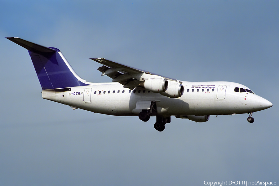 Lufthansa CityLine (Flightline) BAe Systems BAe-146-200 (G-OZRH) | Photo 453945