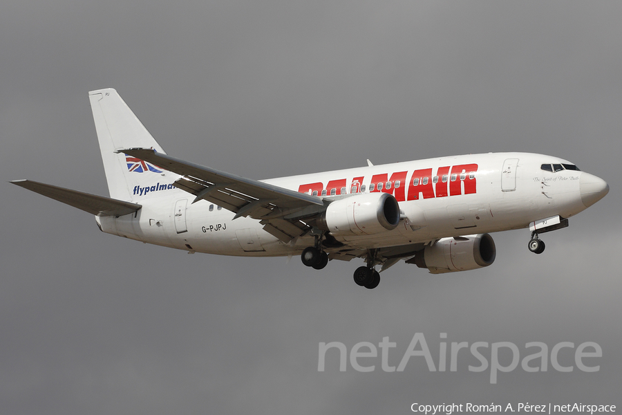 Palmair (Astraeus) Boeing 737-5H6 (G-PJPJ) | Photo 281653