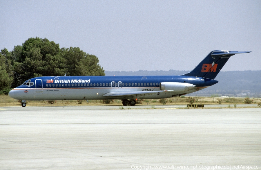 British Midland Airways - BMA McDonnell Douglas DC-9-32 (G-PKBD) | Photo 451196