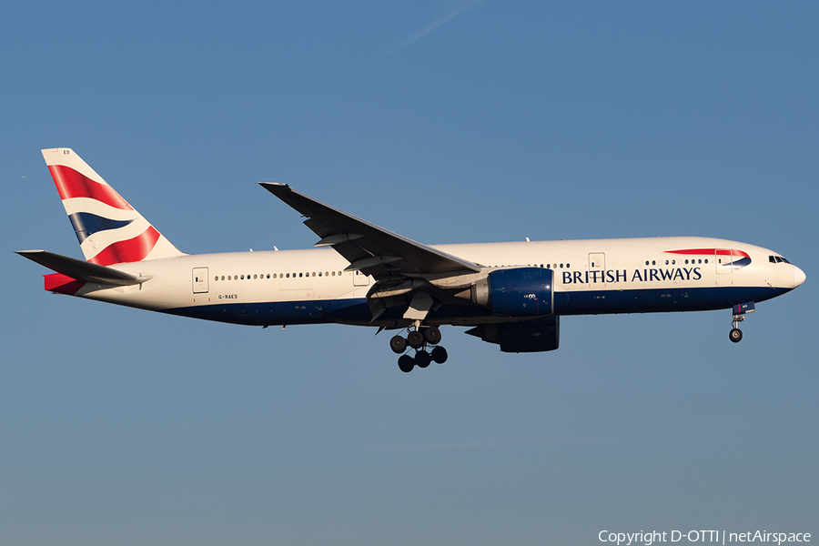 British Airways Boeing 777-236(ER) (G-RAES) | Photo 141263